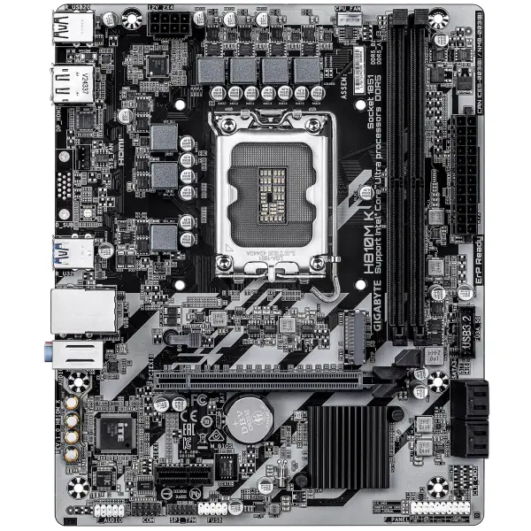 Купити Материнська плата GIGABYTE H810M K (s1851, Intel H810, DDR5, mATX) - фото 2