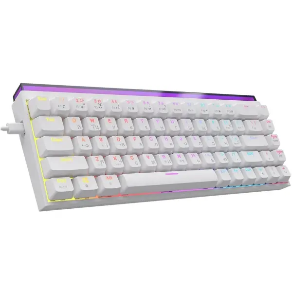 Купити Клавіатура Ajazz NK68 Red switches White (NK68-R-W) - фото 3