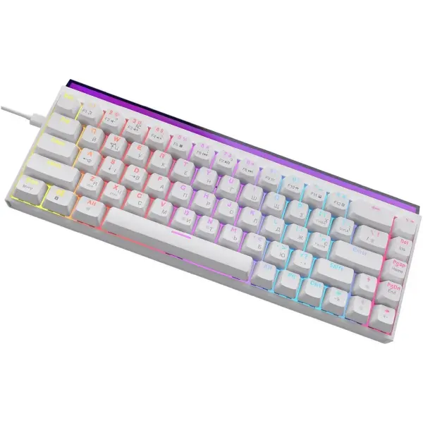 Купити Клавіатура Ajazz NK68 Red switches White (NK68-R-W) - фото 4