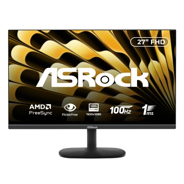 Купити Монітор ASRock 27" CL27FF HDMI, VGA, IPS, 100Hz, 1ms 1920х1080 - фото 1
