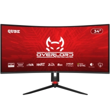 Купити Монітор 34" Qube Overlord C34UQ180H - фото 1