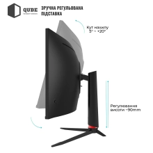 Купити Монітор 34" Qube Overlord C34UQ180H - фото 10