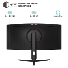 Купити Монітор 34" Qube Overlord C34UQ180H - фото 11
