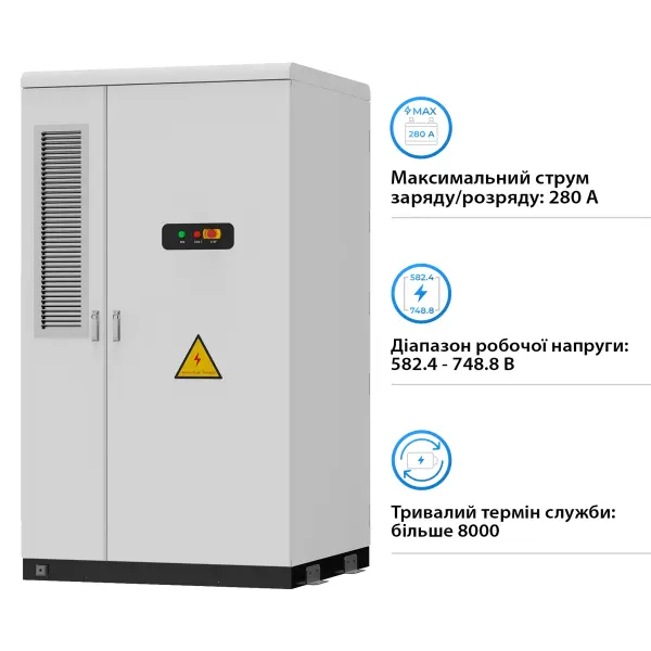 Купити Блок батарей GSL-BESS-418K 209kW 418kWh 665V 628Ah LiFePO4 IP55 Liquid Cooling - фото 4