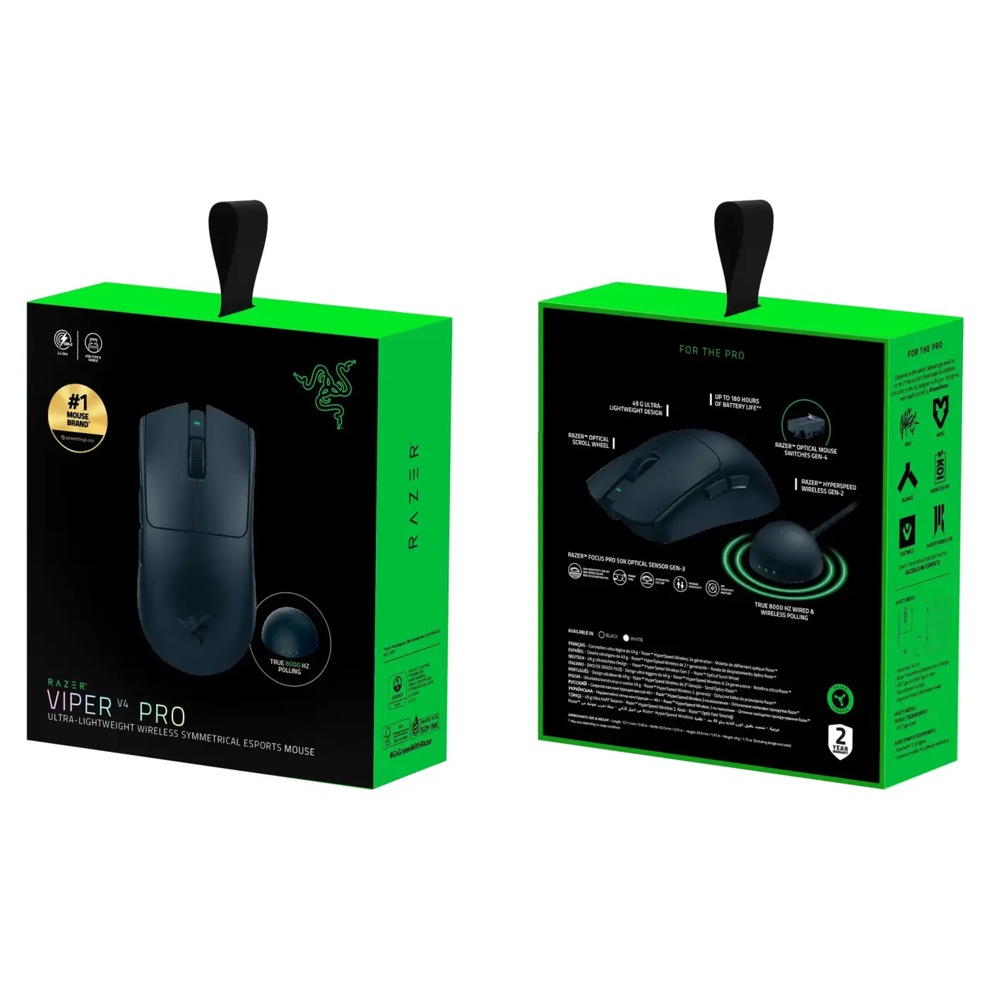 Купити Мишка RAZER Viper V4 PRO Wireless Black (RZ01-05630100-R3G1) - фото 7