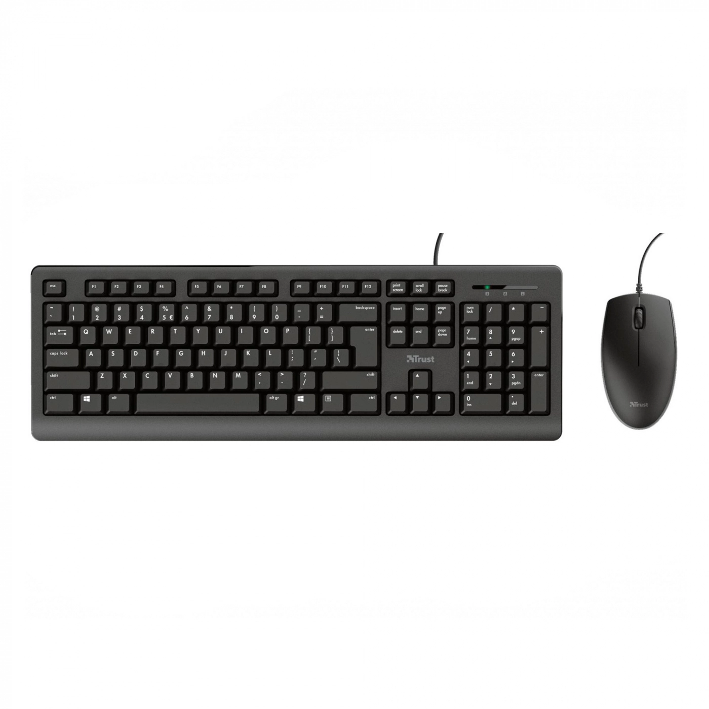 Купить Комплект клавиатура+мышь Trust Primo USB UA Black - фото 1