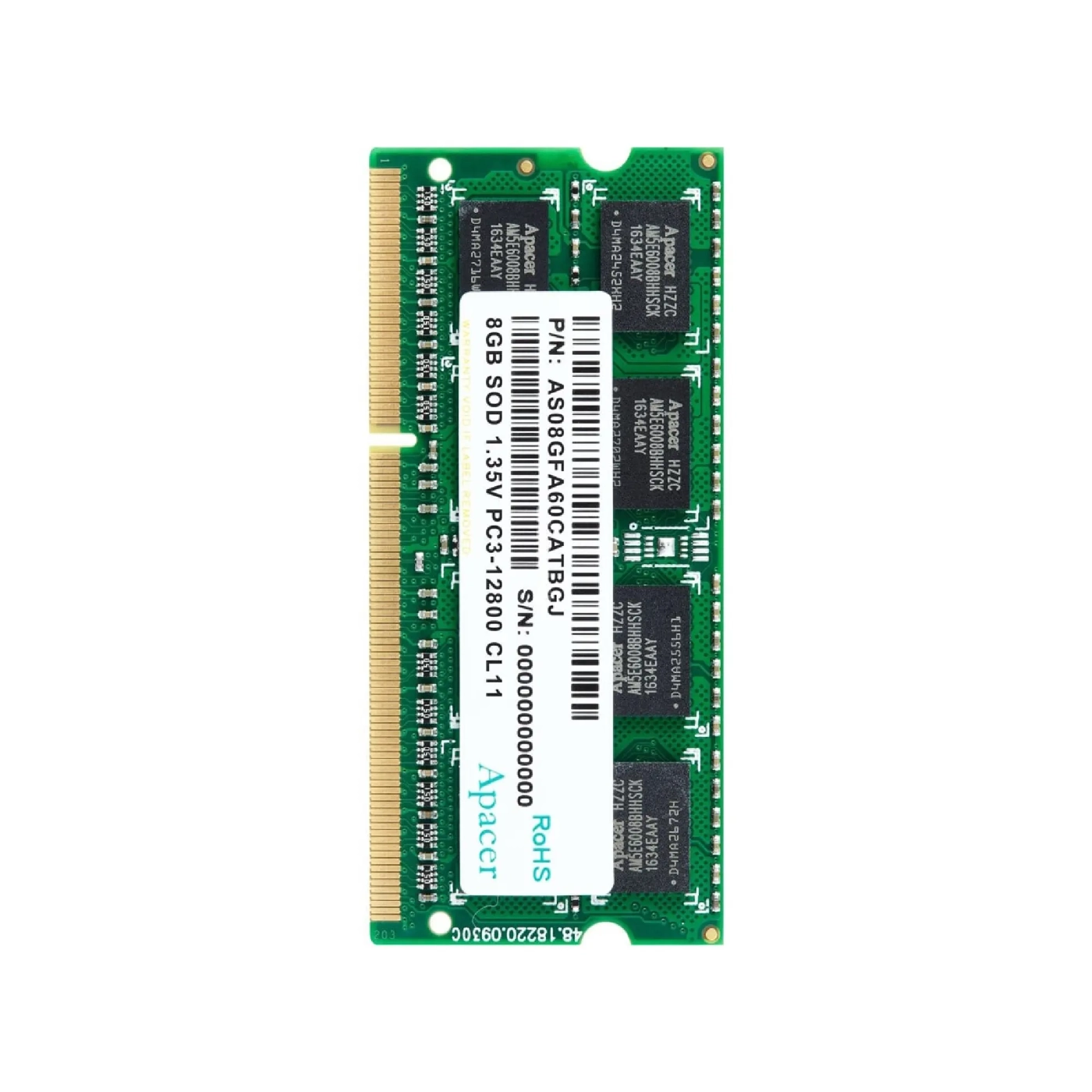 Купить Модуль памяти Apacer AS AS08GFA60CATBGJ 8GB - фото 2