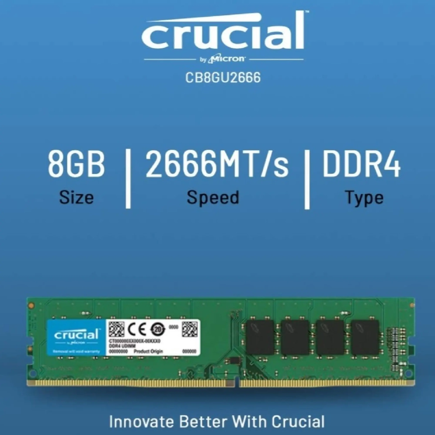 Купить Модуль памяти Crucial CB8GU2666 8GB - фото 2