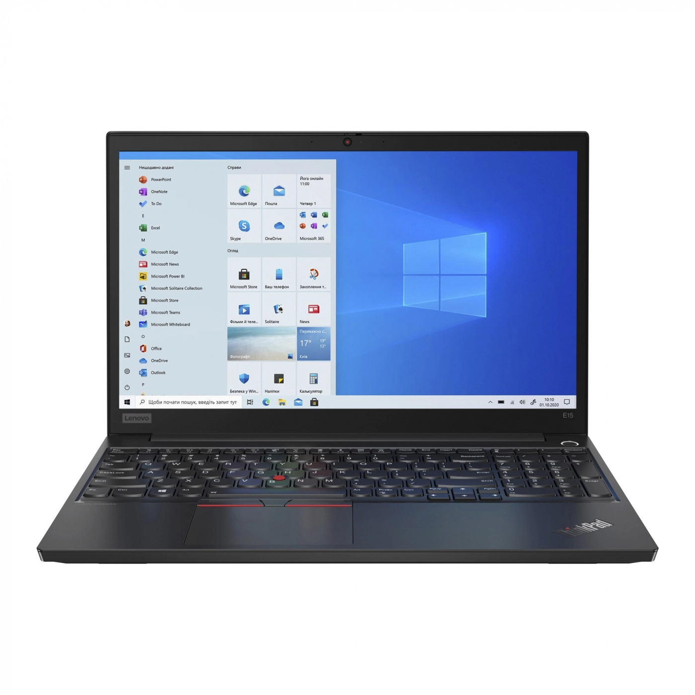 Купити Ноутбук Lenovo ThinkPad E15 Black - фото 1