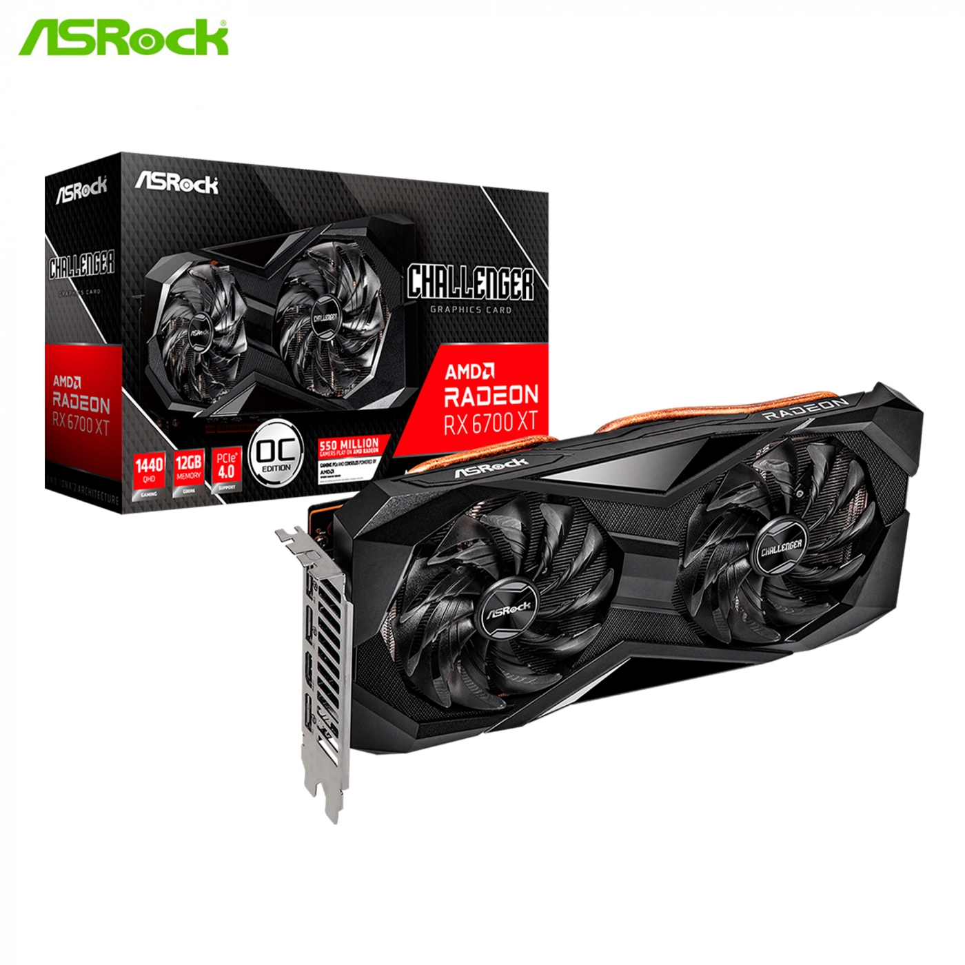 Купити Відеокарта ASRock Radeon RX 6700 XT Challenger D 12G OC - фото 5