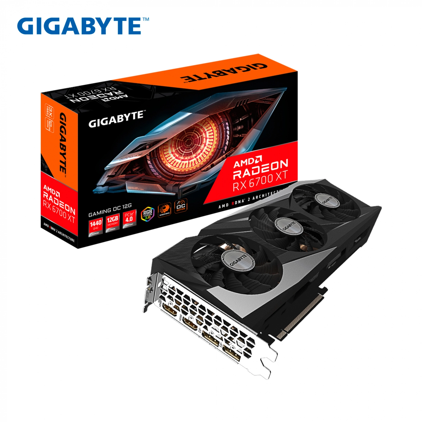 Купить Видеокарта GIGABYTE Radeon RX 6700XT GAMING OC 12G - фото 8