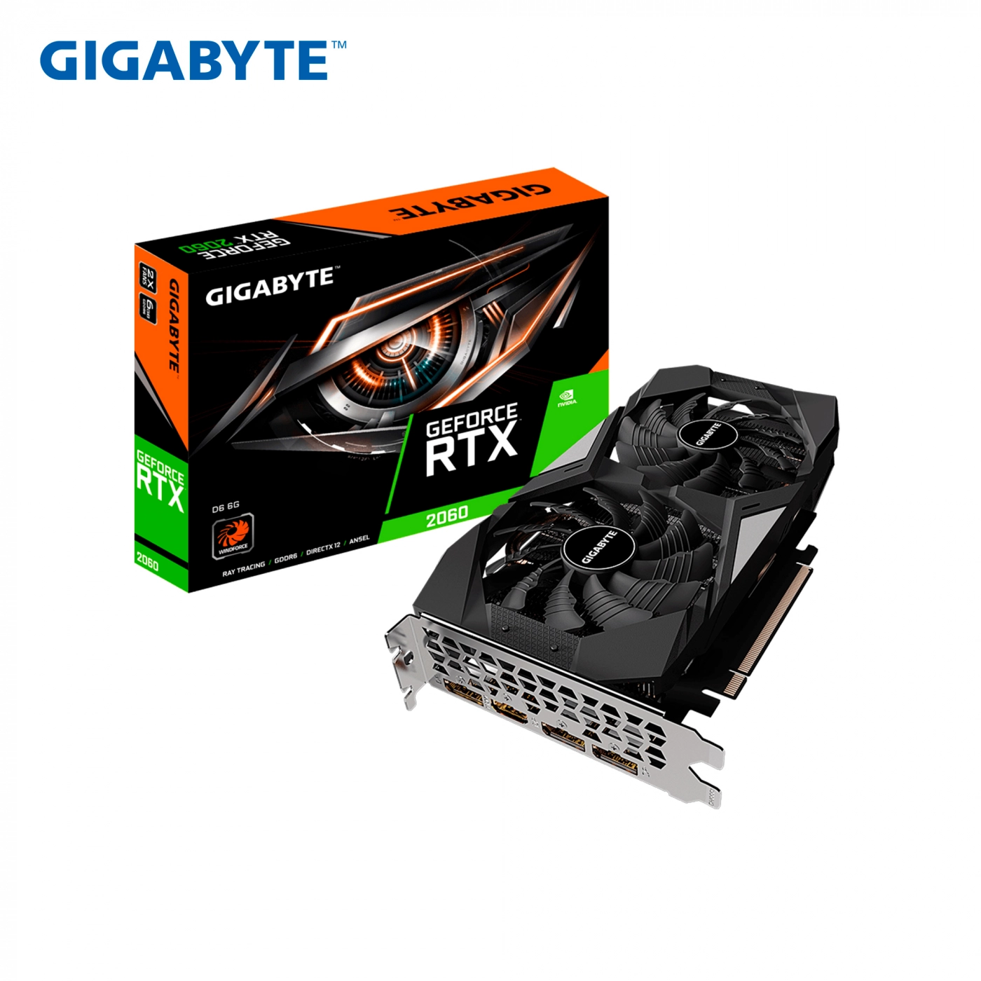Купить Видеокарта GIGABYTE GeForce RTX 2060 D6 6G V2.0 - фото 6