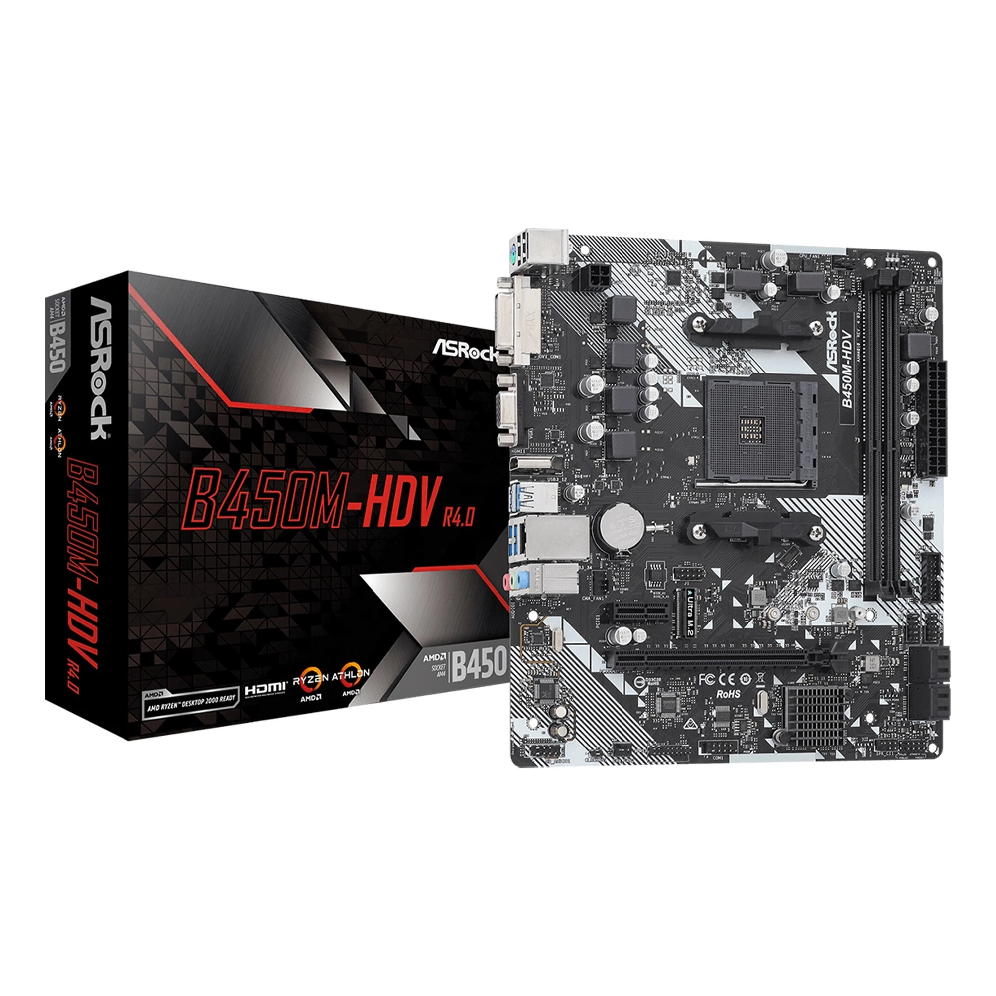 Купити Материнська плата ASRock B450M-HDV R4.0 - фото 1