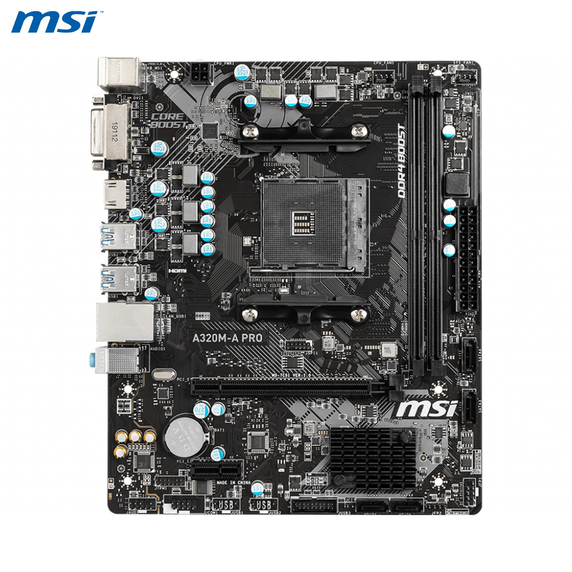 Купити Материнська плата MSI A320M-A Pro - фото 2