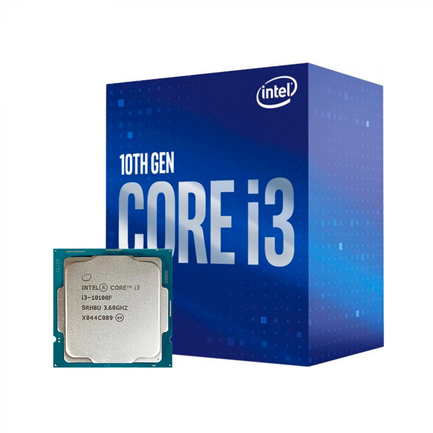 Купить Процессор INTEL Core i3-10100F (4C/8T, 3.6-4.3GHz, 6MB, LGA1200) BOX - фото 1