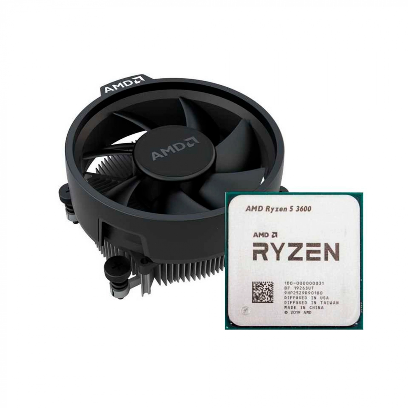 Купить Процессор AMD Ryzen 5 3600 (4.2GHz, 6C/12T, 32MB,65W,AM4,Wraith Stealth cooler) MPK - фото 1