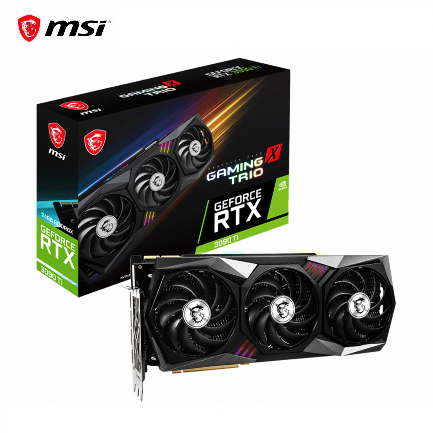 Купить Видеокарта MSI GeForce RTX 3090 Ti GAMING X TRIO 24G - фото 4