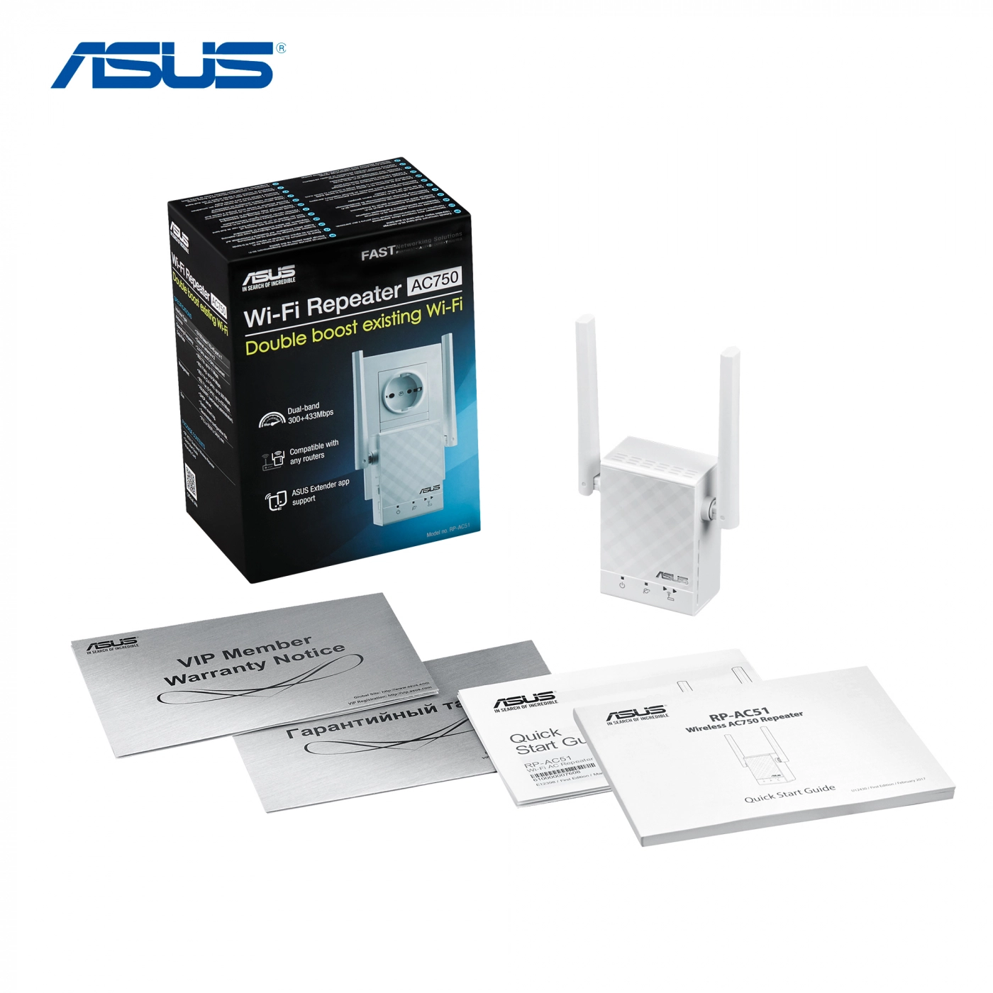 Купить Ретранслятор Wi-Fi ASUS RP-AC51 - фото 7