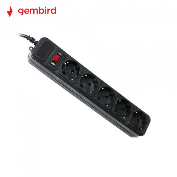 Купити Мережевий фільтр Gembird SPG5-G-15B 4.5 м, 5 розеток - фото 2