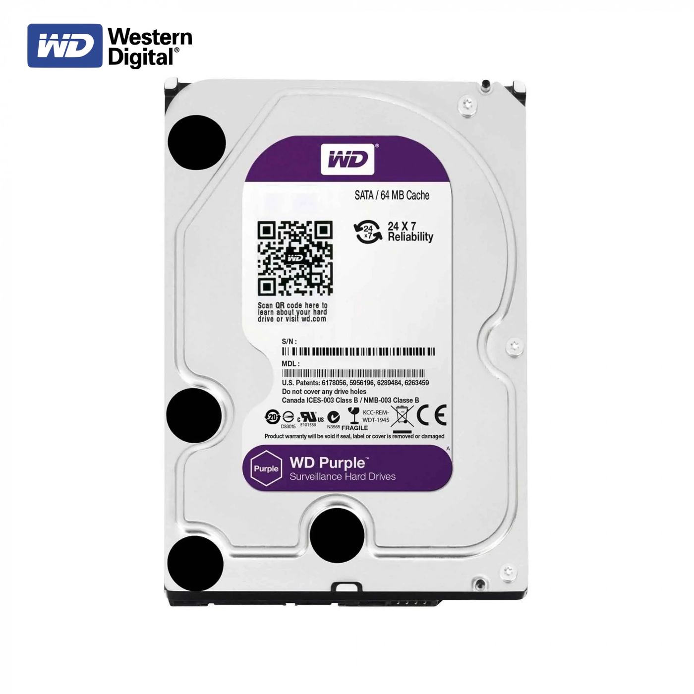Купить Жесткий диск WD Purple WD62PURX 6 ТБ 64/5400 - фото 2