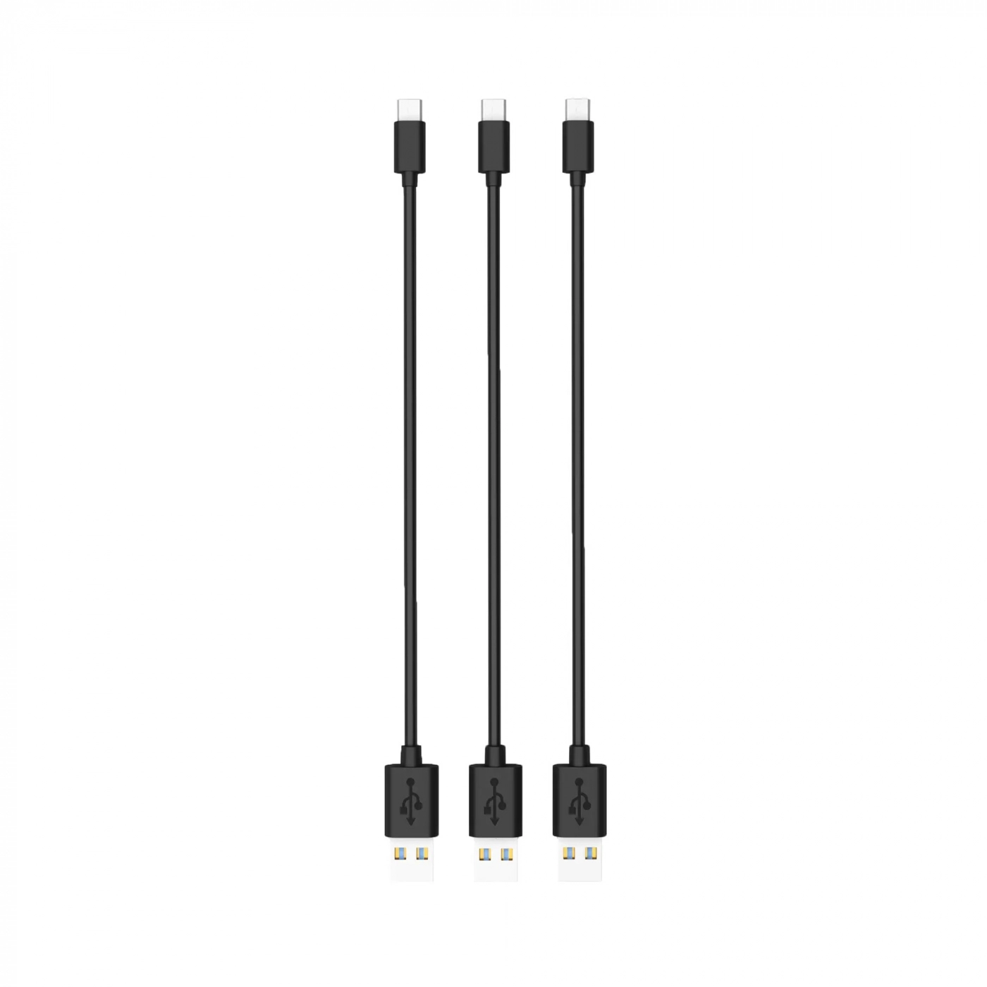 Купить Комплект кабелей Timstool USB to microUSB 0.21 м 3 шт Black - фото 1