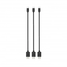 Купить Комплект кабелей Timstool USB to microUSB 0.21 м 3 шт Black - фото 1