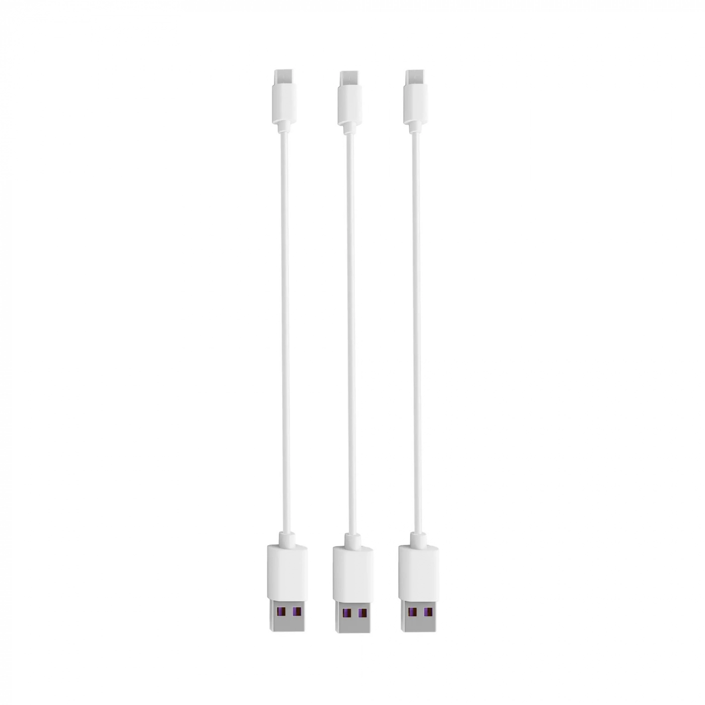 Купити Комплект кабелів Timstool USB to microUSB 0.21 м 3 шт White - фото 1