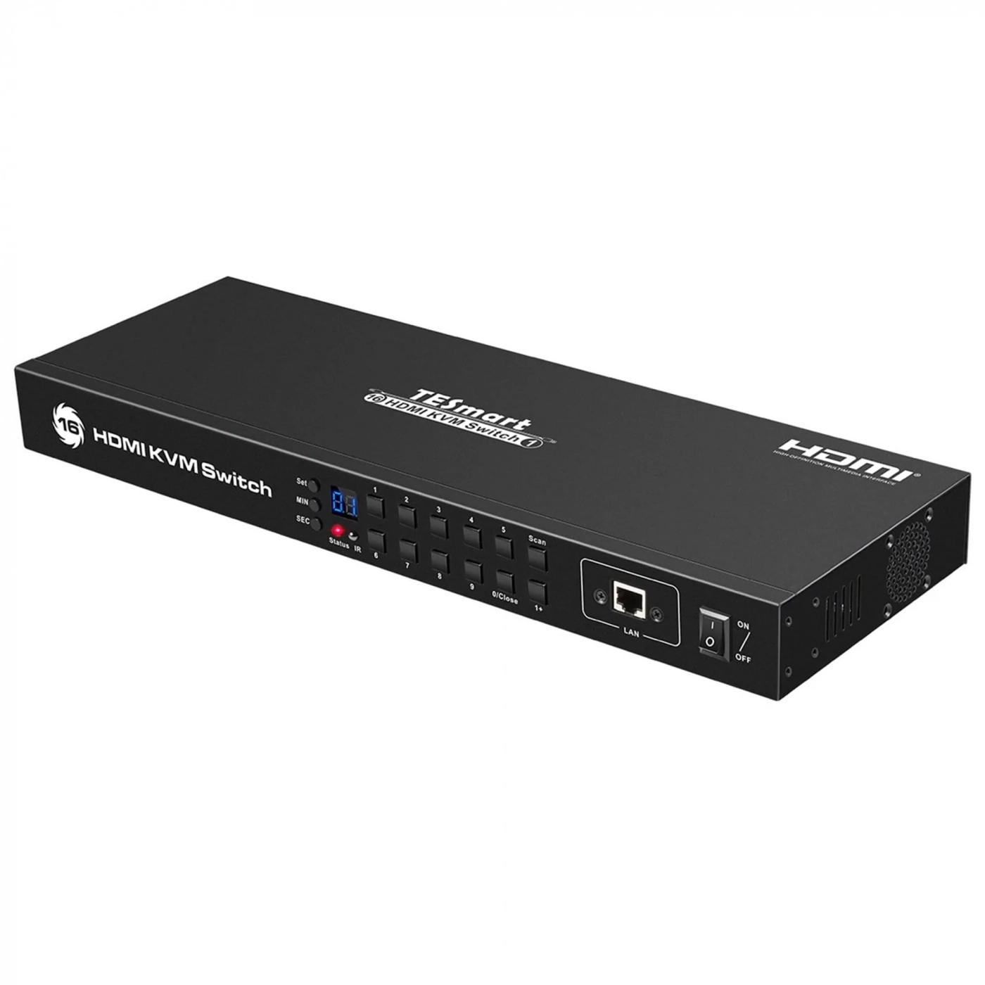 Купити KVM-перемикач TESmart Rack Mount HDMI 16x1 with Support 4k RS232 LAN Control USB2.0 - фото 1
