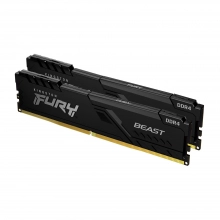 Купити Модуль пам'яті Kingston Fury Beast Black DDR4-3200 16GB  (KIT 2x8GB) (KF432C16BBK2/16) - фото 1