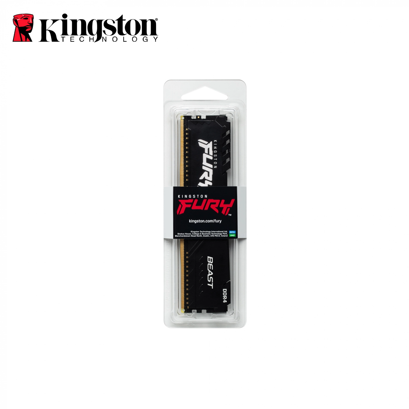 Купить Модуль памяти Kingston Fury Beast Black DDR4-3200 16GB (KF432C16BB/16) - фото 3