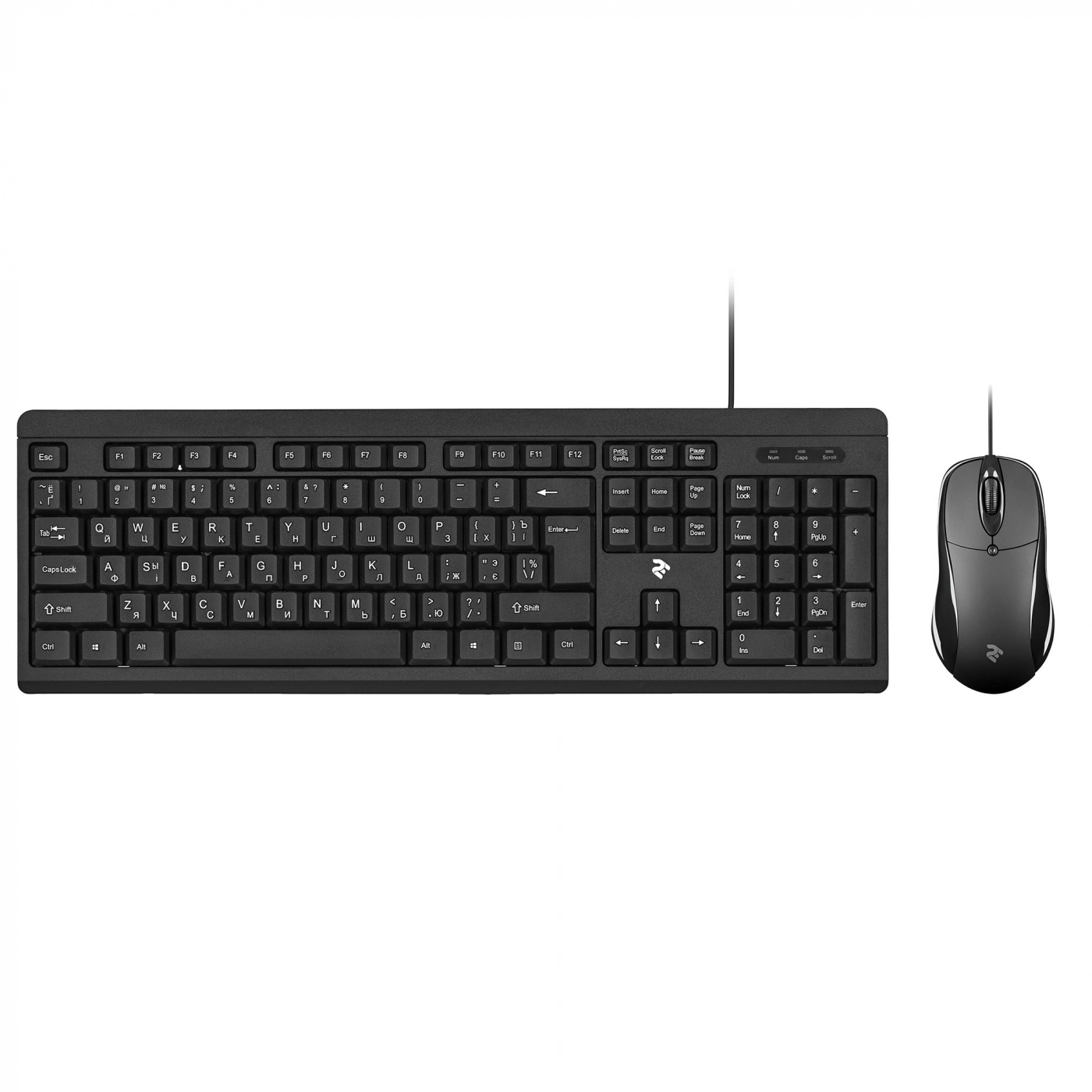 Купити Комплект клавіатура+миша 2E MK401 USB BLACK - фото 1