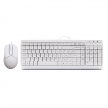 Купити Комплект клавіатура+миша A4Tech F1512 White - фото 1
