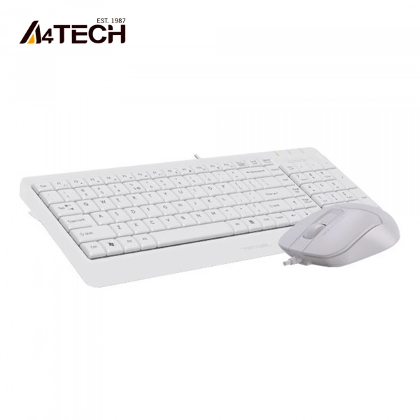 Купити Комплект клавіатура+миша A4Tech F1512 White - фото 3
