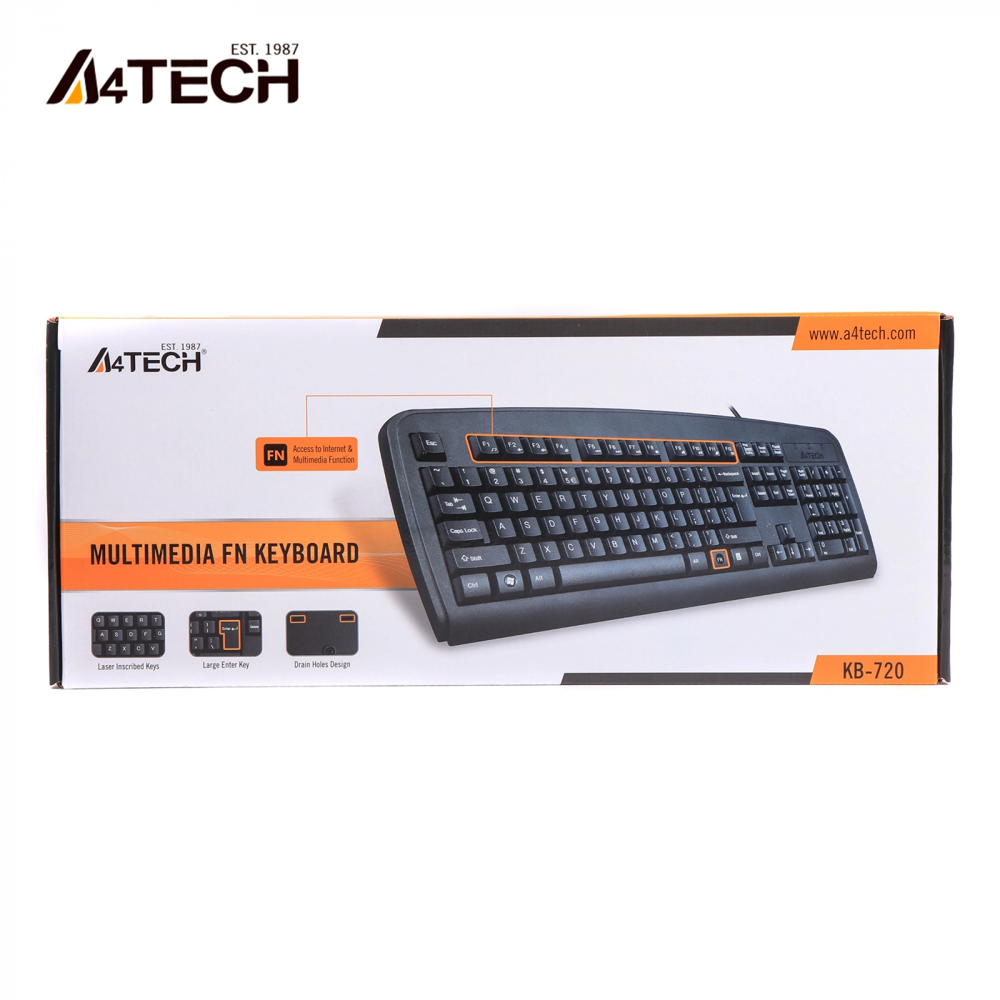 Купити Клавіатура A4Tech KB-720 Black USB - фото 3