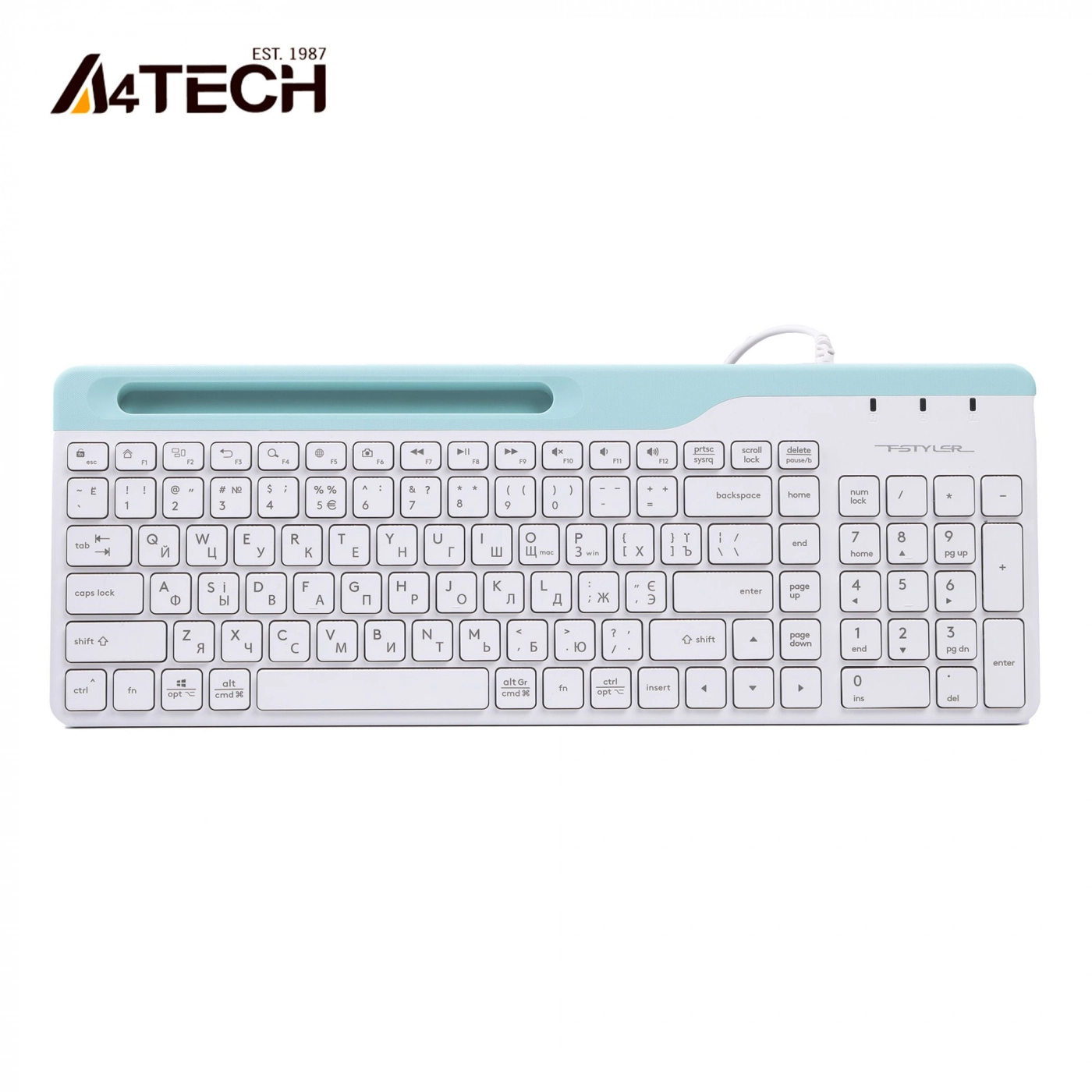 Купить Клавиатура A4Tech Fstyler FK25 White USB - фото 2