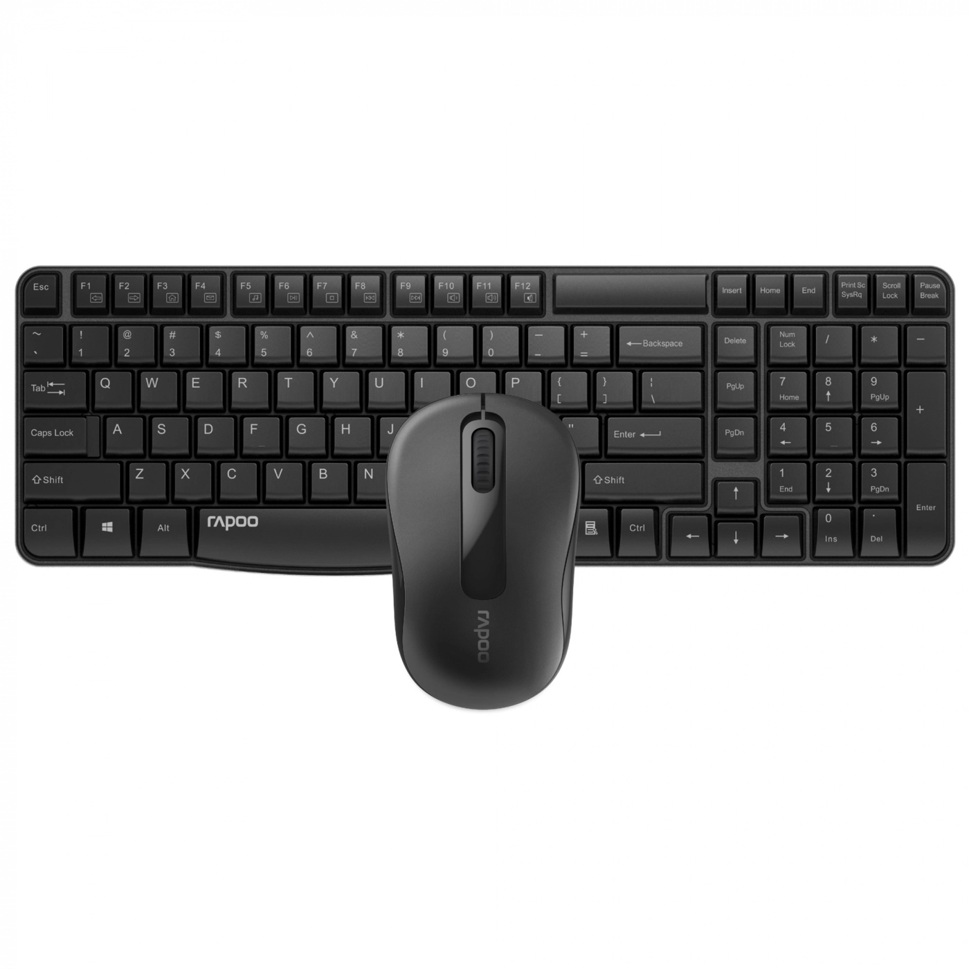 Купити Комплект клавіатура+миша Rapoo X1800S Black - фото 1