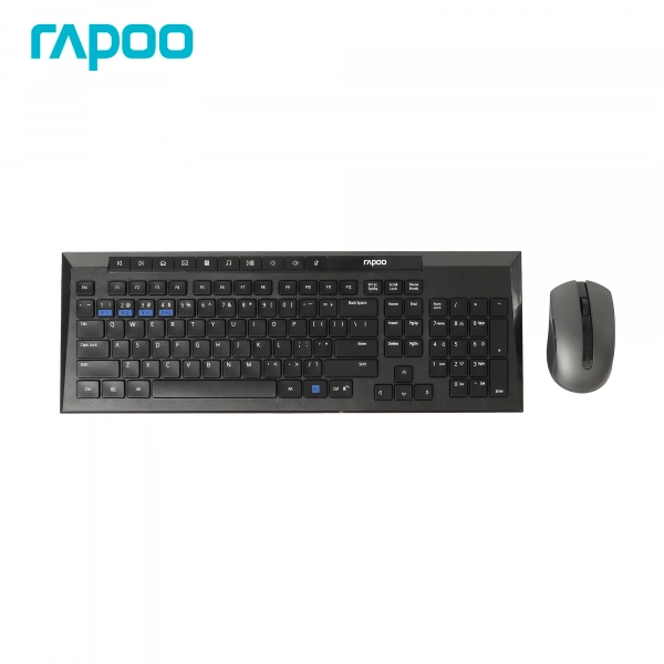 Купить Комплект беспроводной клавиатура+мышь Rapoo 8200M Black - фото 2