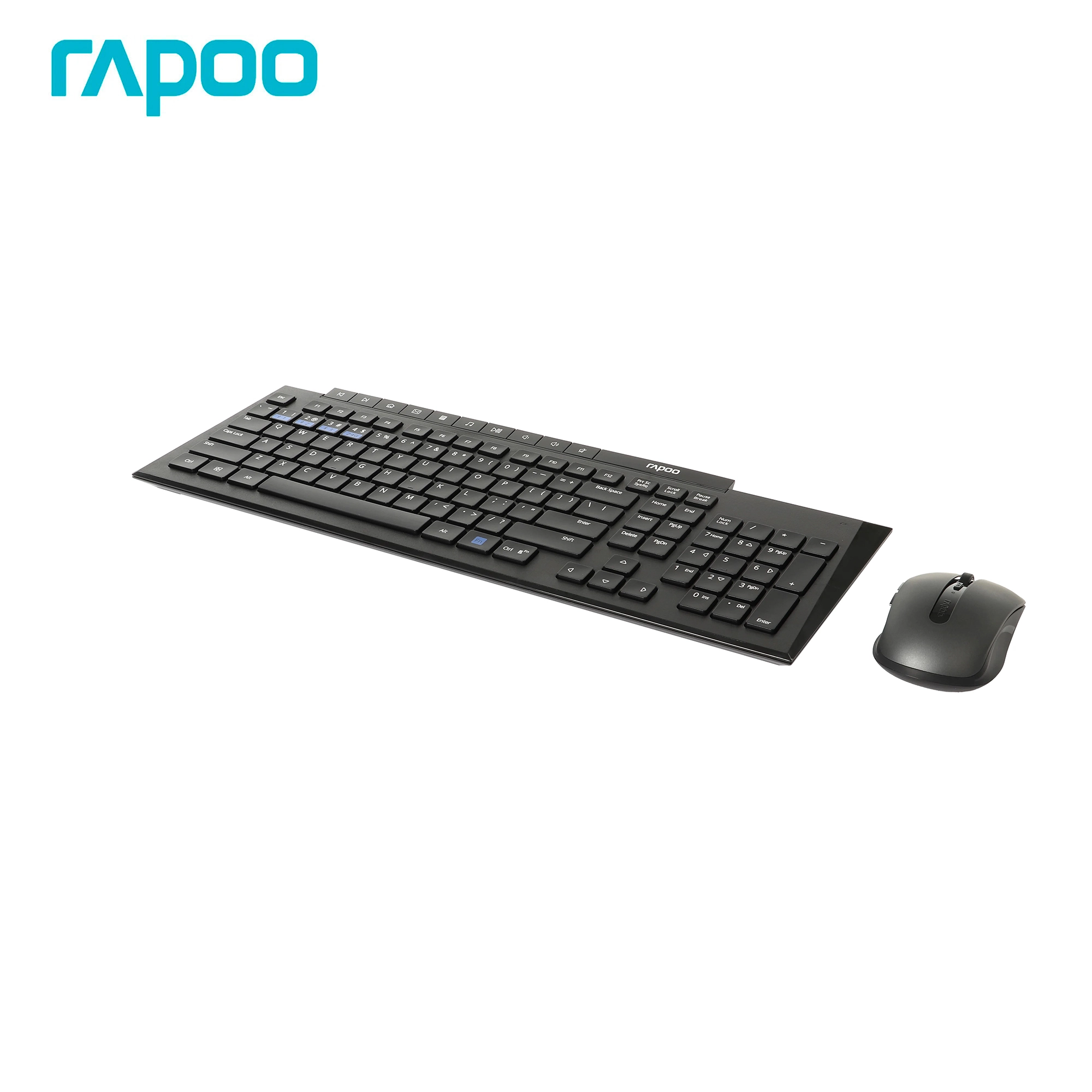 Купить Комплект беспроводной клавиатура+мышь Rapoo 8200M Black - фото 5