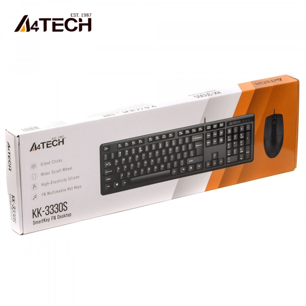 Купити Комплект клавіатура+миша A4Tech KK-3330S Black - фото 3