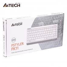 Купить Клавиатура A4Tech FK11 Fstyler Compact Size USB White - фото 4