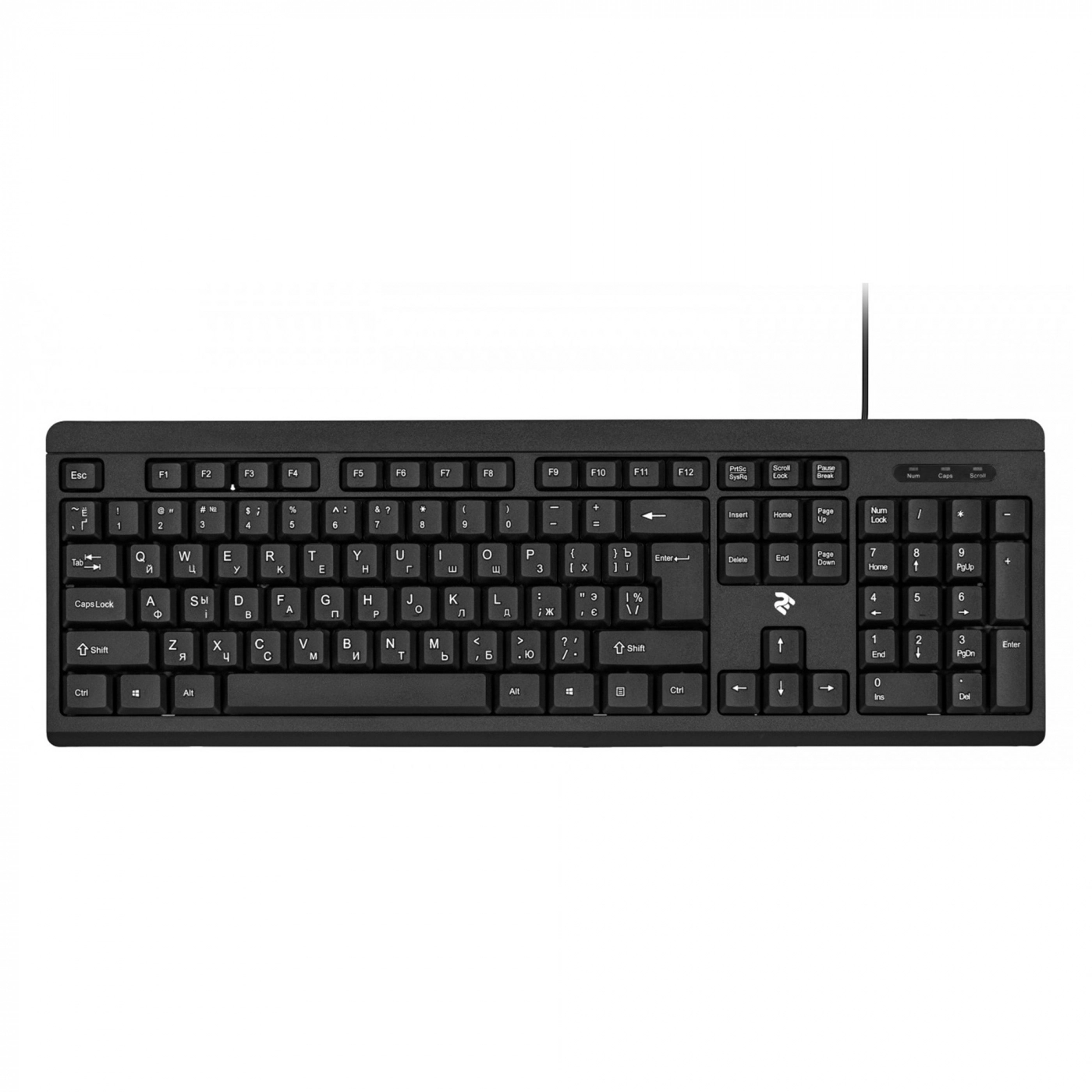 Купити Клавіатура 2E KS 108 USB Black - фото 1