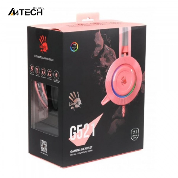 Купити Навушники A4Tech Bloody G521 Pink - фото 6