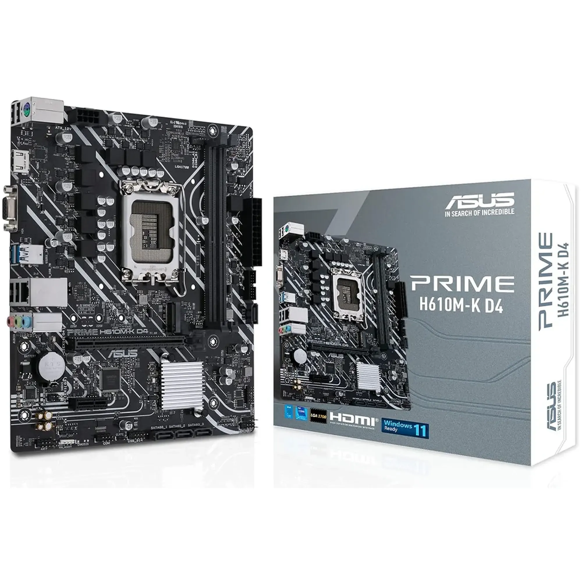 Купити Материнська плата ASUS PRIME H610M-K D4 - фото 1