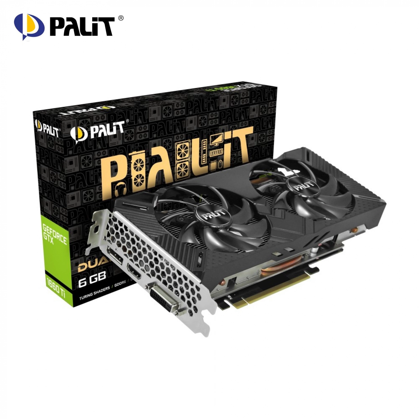 Купить Видеокарта Palit GeForce GTX 1660Ti DUAL 6GB GDDR6 (NE6166T018J9-1160C) - фото 8