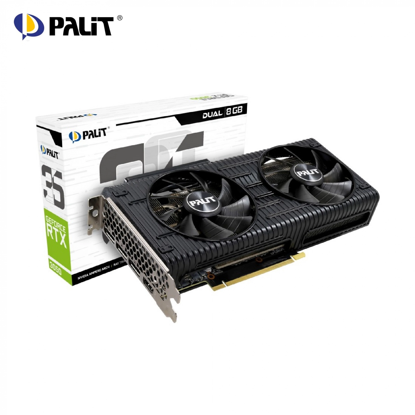 Купить Видеокарта Palit GeForce RTX 3050 Dual 8GB (NE63050019P1-190AD) - фото 8