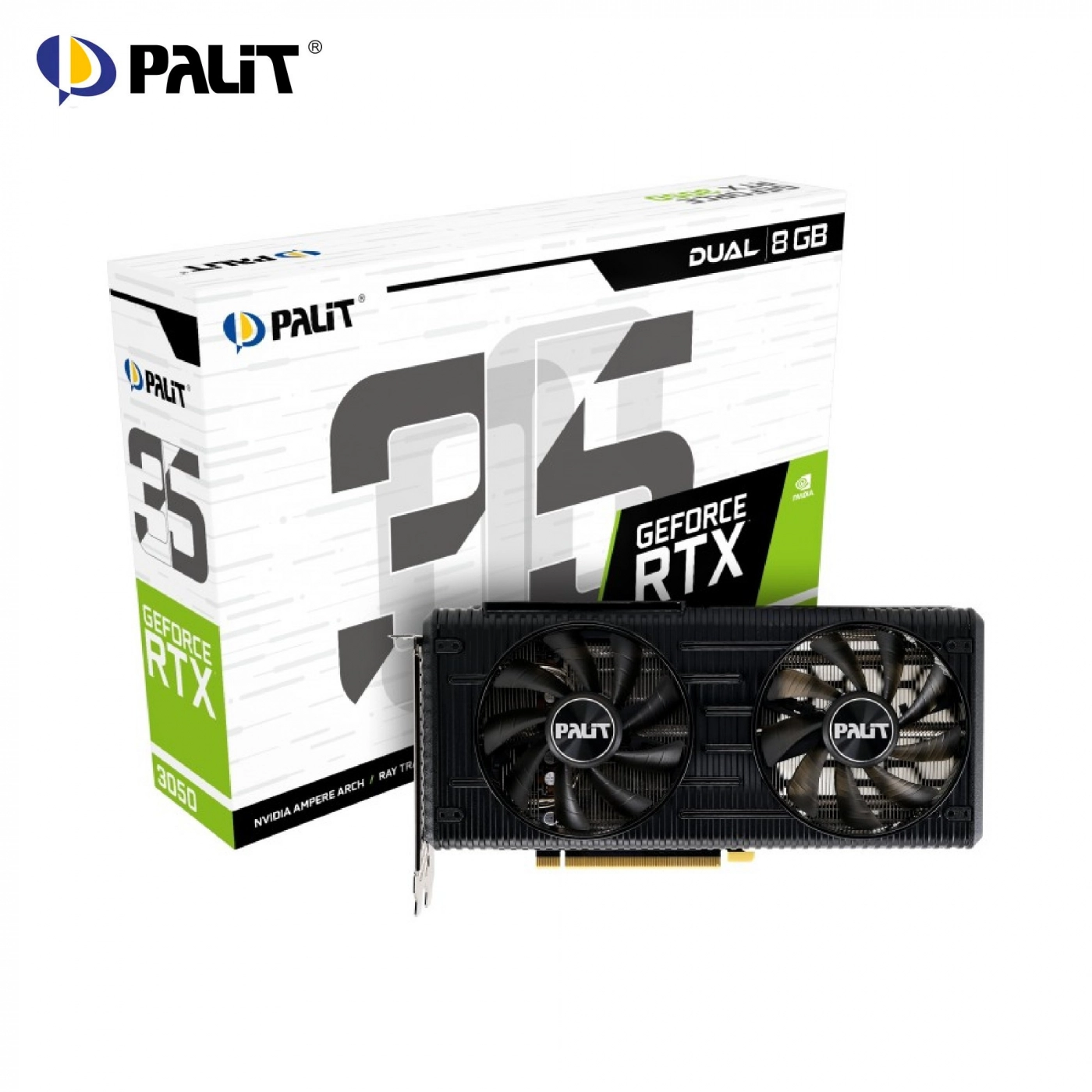 Купить Видеокарта Palit GeForce RTX 3050 Dual 8GB (NE63050019P1-190AD) - фото 9