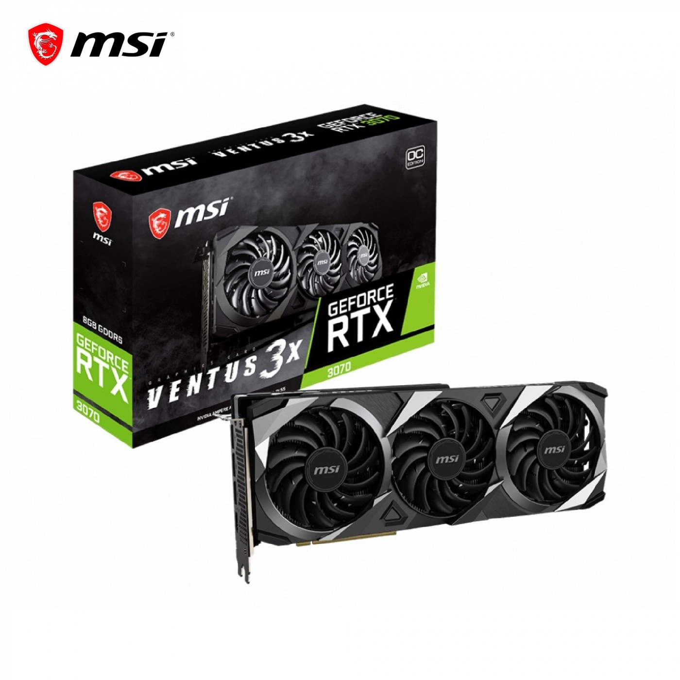 Купить Видеокарта MSI GeForce RTX 3070 VENTUS 3X PLUS 8G OC LHR - фото 6
