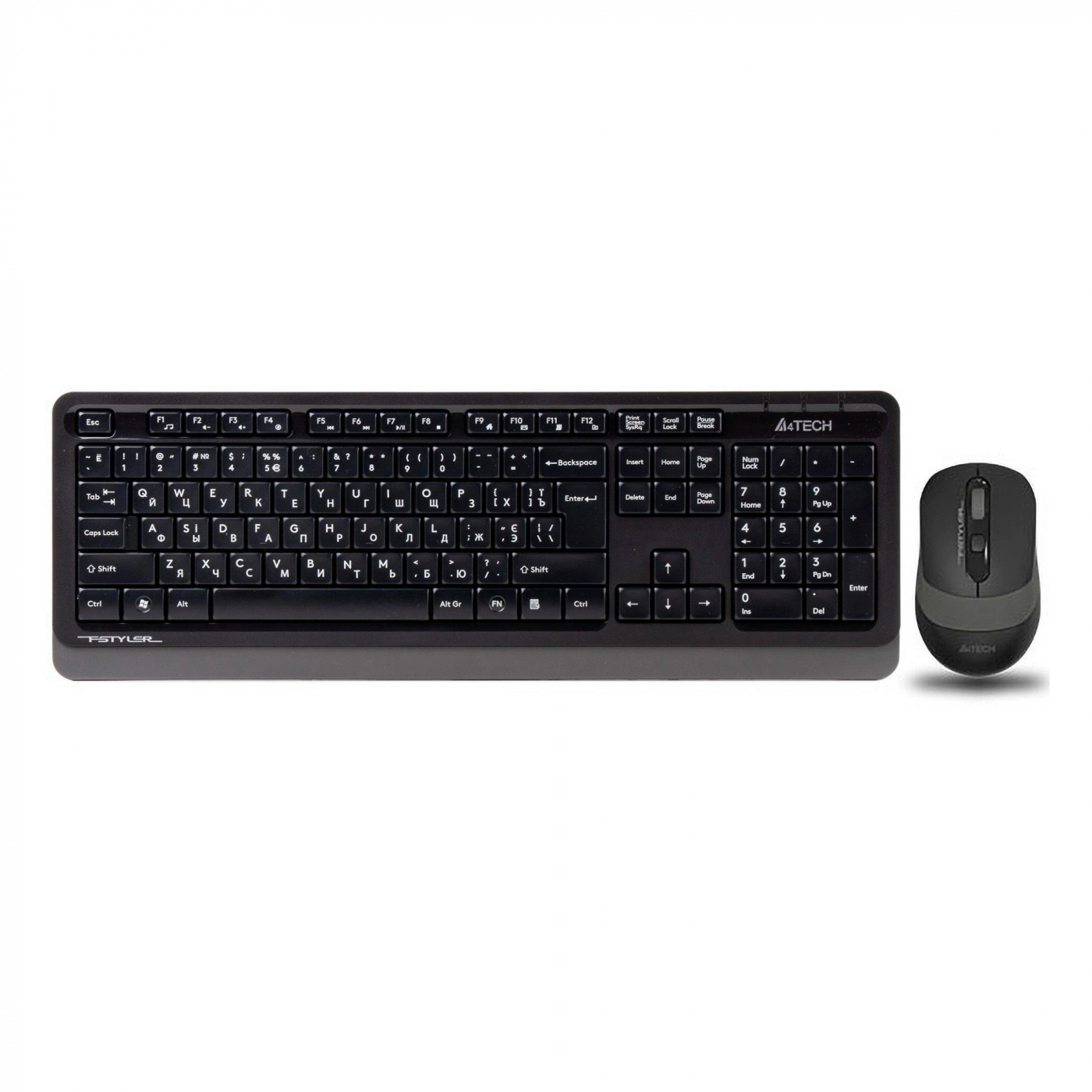 Купити Комплект клавіатура та миша A4Tech FG1010 Grey - фото 1