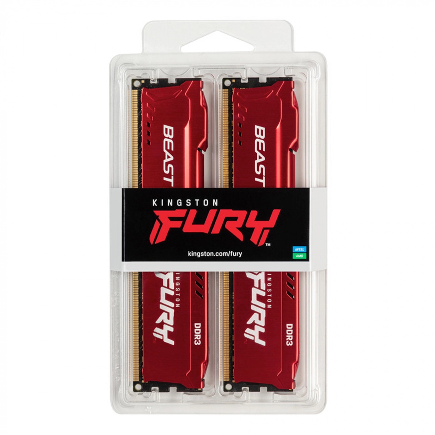 Купить Модуль памяти Kingston FURY Beast DDR3-1600 16GB KIT (2x8GB) (KF316C10BRK2/16) - фото 5