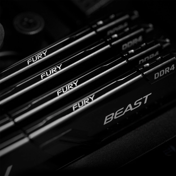 Купить Модуль памяти Kingston FURY Beast DDR4-2666 64GB KIT (4x16GB) (KF426C16BBK4/64) - фото 9